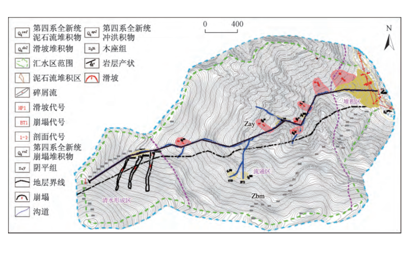 九&mdash;绵高速公路鲁家沟泥石流形成机制与数值模拟分析