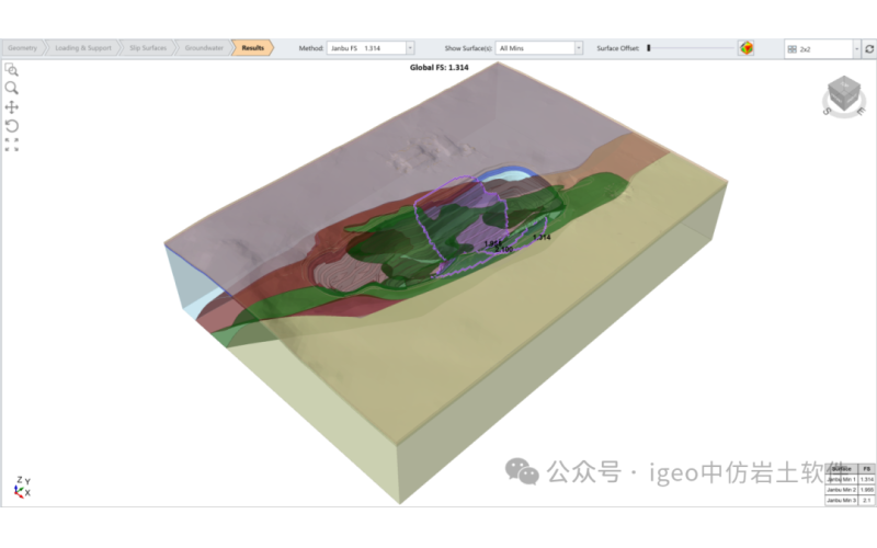 利用Rocscience-Slide2和Slide3功能实现开放坑道采矿的成本效益坡度优化