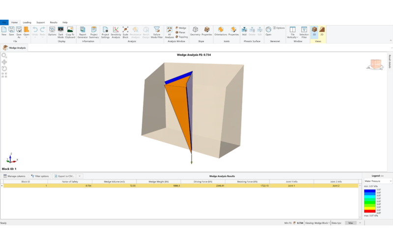 Rocscience RocSlope2如何验证黑山楔形破坏分析的实际效果